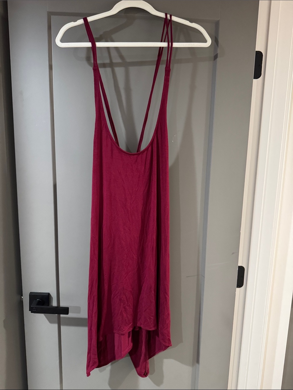 Women’s Magenta Swim Coverup with Strappy Back